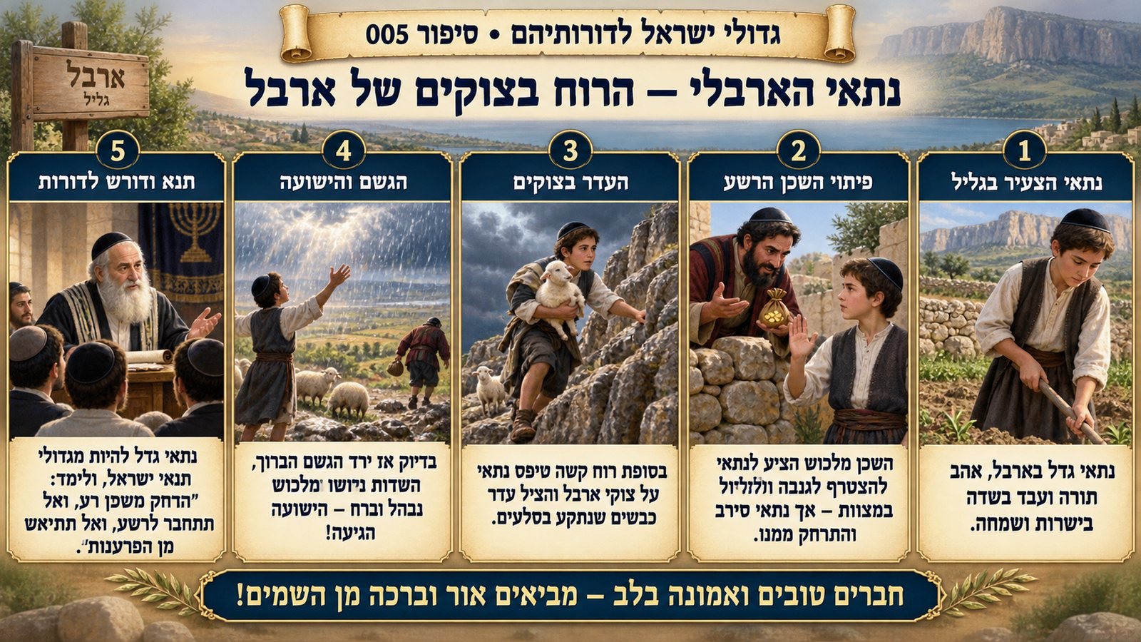 תמונת סיכום — נתאי הארבלי: נתאי הארבלי — הרוח בצוקים של ארבל